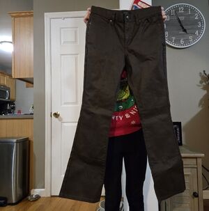 Banana Republic Coated Jean in Deep Chocolate Brown